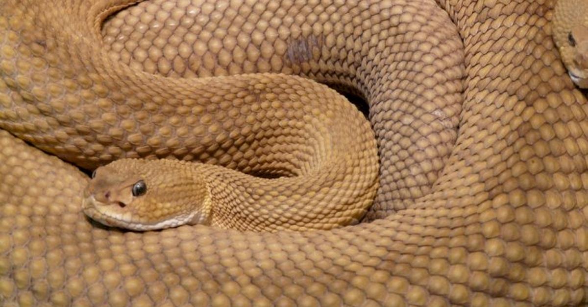 Splendid image of the Aruba Rattlesnake, with the scientific name Crotalus unicolor.