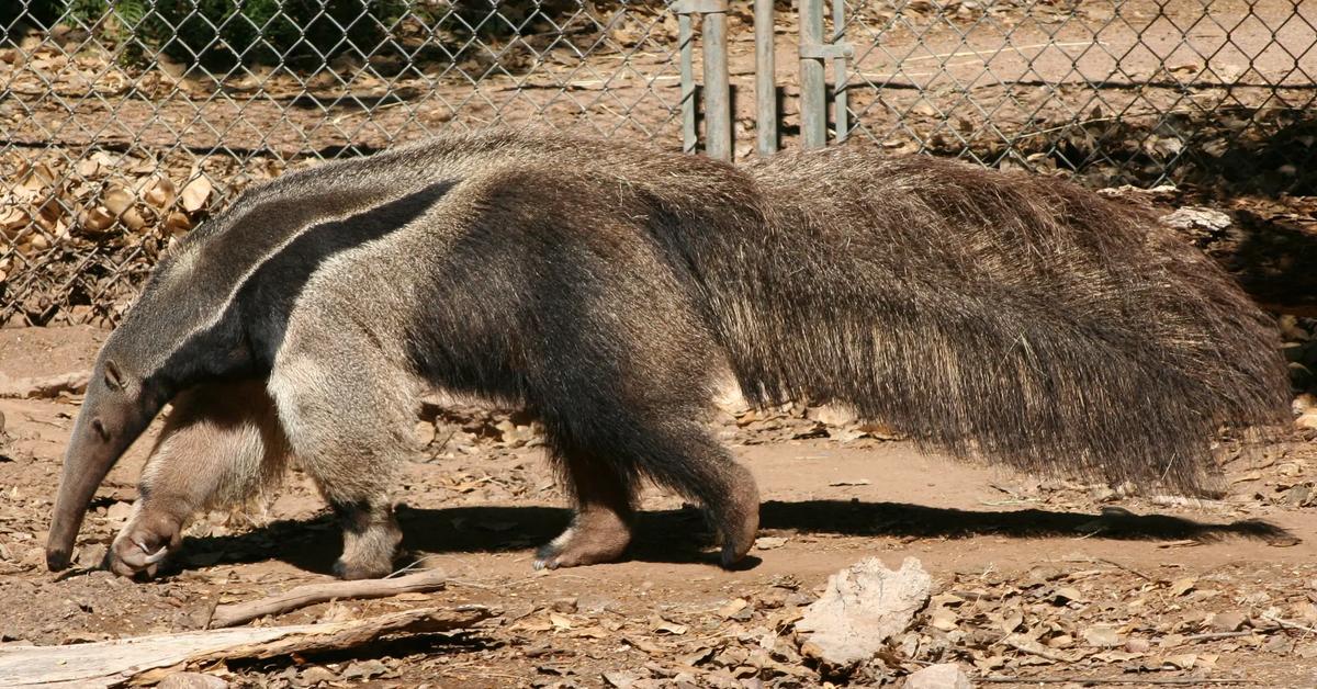 The elegant Anteater (Myrmecophaga Tridactyla), a marvel of nature.