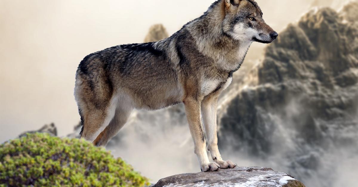 Glimpse of the Apennine Wolf, known in the scientific community as C. lupus.