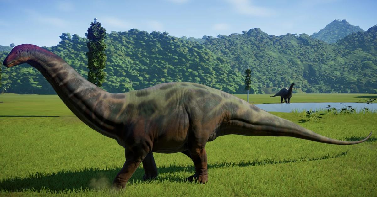 Captured beauty of the Brontosaurus, or Brontosaurus excelsus in the scientific world.