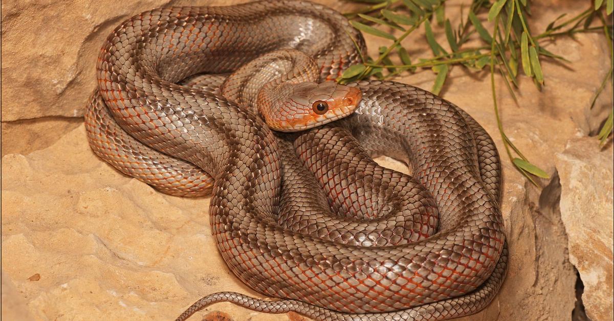 Captivating presence of the Bairds Rat Snake, a species called Pantherophis bairdi.