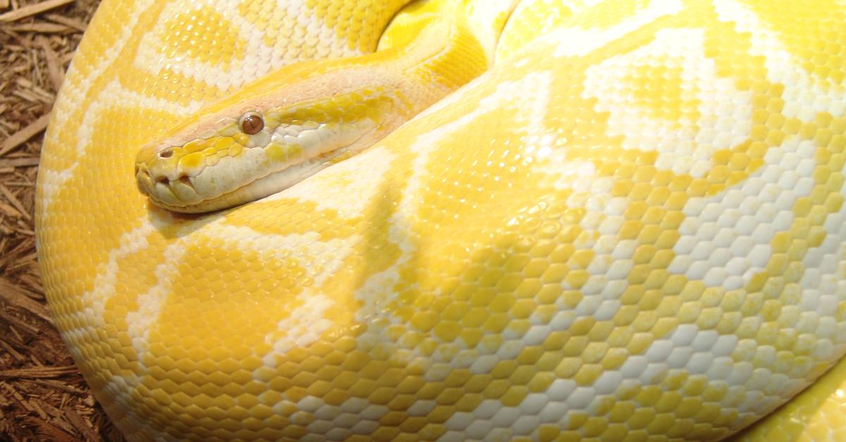 The elegant Burmese Python (Python bivittatus), a marvel of nature.