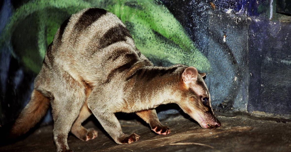 Striking appearance of the Banded Palm Civet, known in scientific circles as Hemigalus Derbyanus.