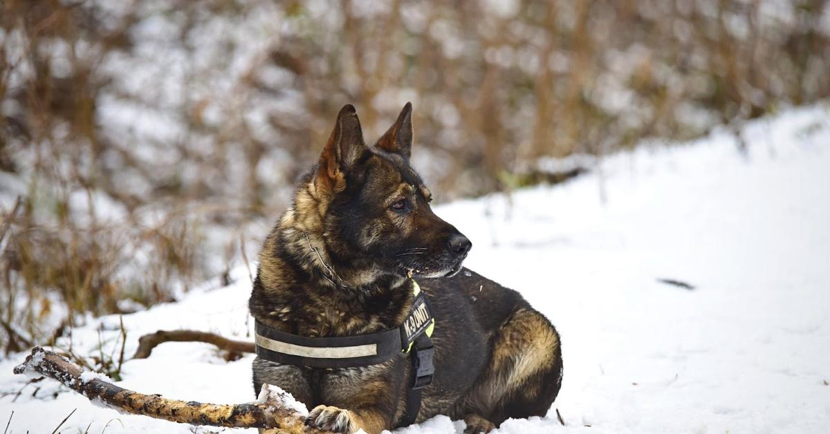 Close-up view of the Blue German Shepherd, known as Anjing Herder Jerman Biru in Indonesian.