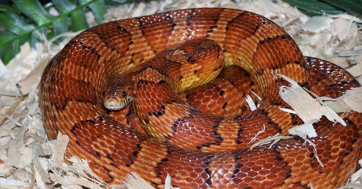 The Corn Snake, a beautiful species also known as Ular Jagung in Bahasa Indonesia.