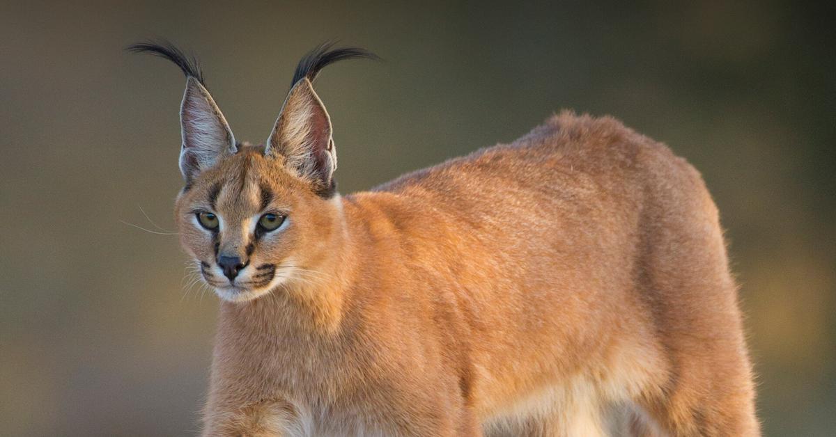 A beautiful representation of the Caracal, scientifically Caracal Caracal.