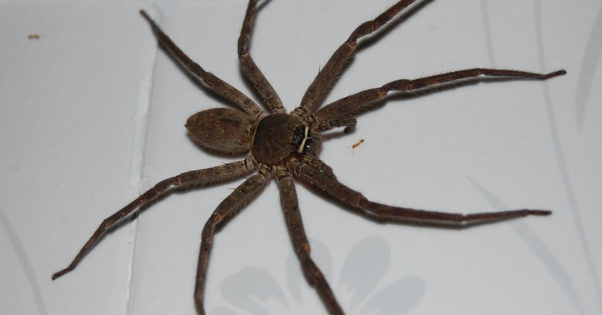 Glimpse of the Cane Spider, known in the scientific community as Heteropoda venatoria.