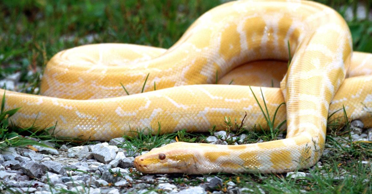 Natural elegance of the Diamond Python, scientifically termed Morelia spilota.