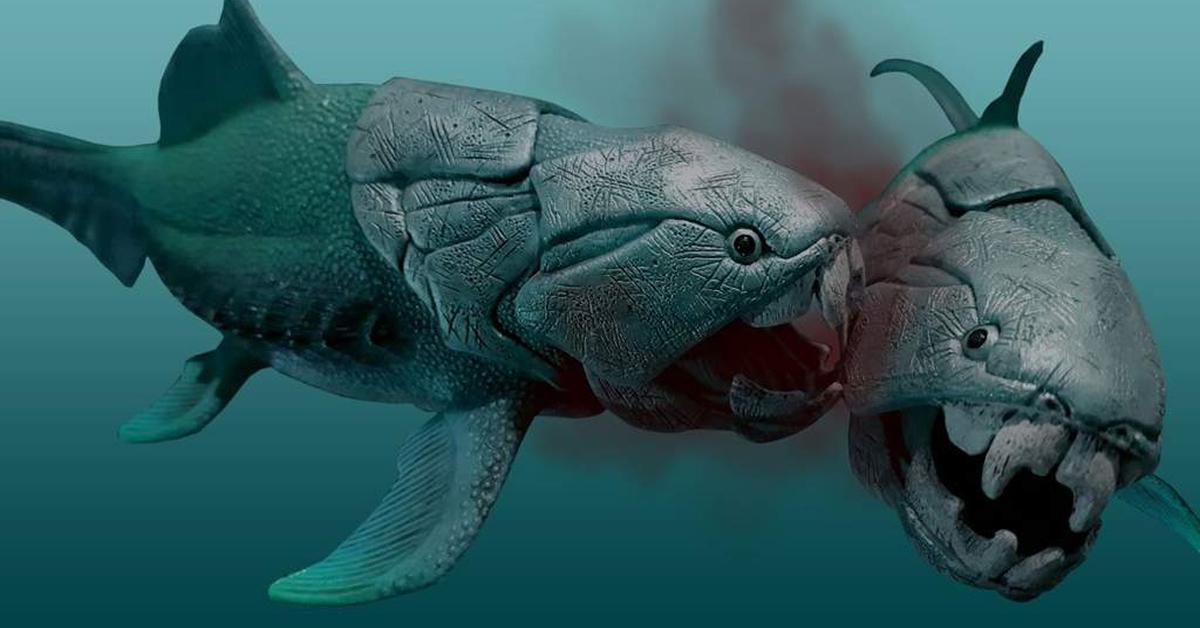 Captured beauty of the Dunkleosteus, or Dunkleosteus terrelli in the scientific world.