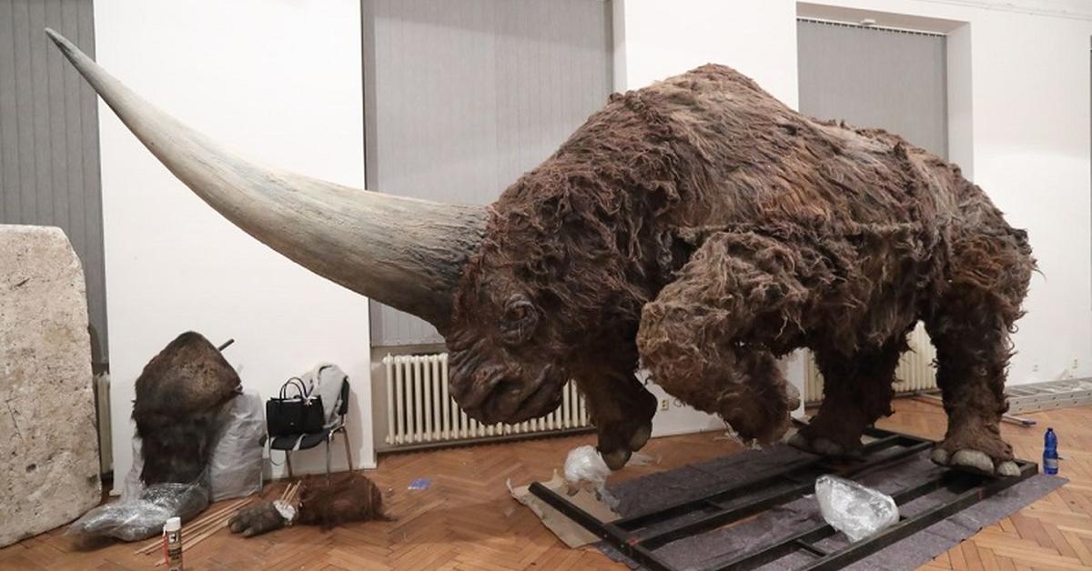 Stunning image of the Elasmotherium (†Elasmotherium sibiricum), a wonder in the animal kingdom.