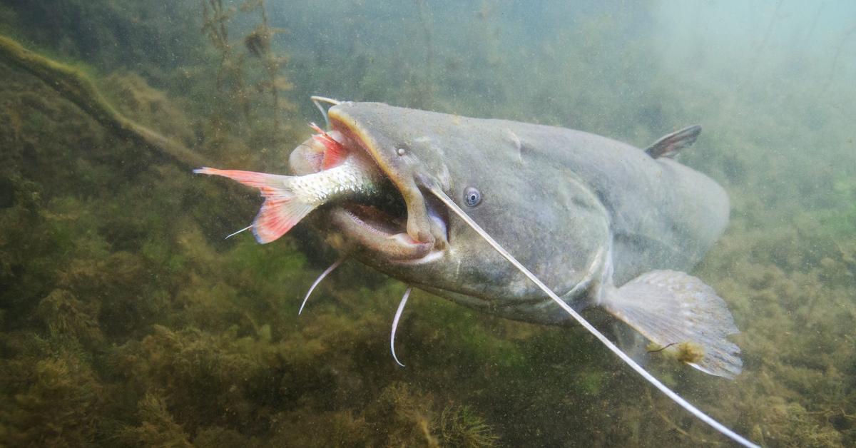 Picture of Flathead Catfish, known in Indonesia as Lele Datar.