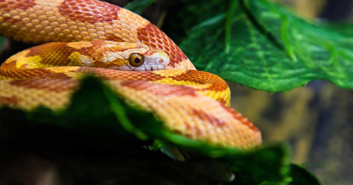 The Great Plains Rat Snake in its natural beauty, locally called Ular Tikus Great Plains.