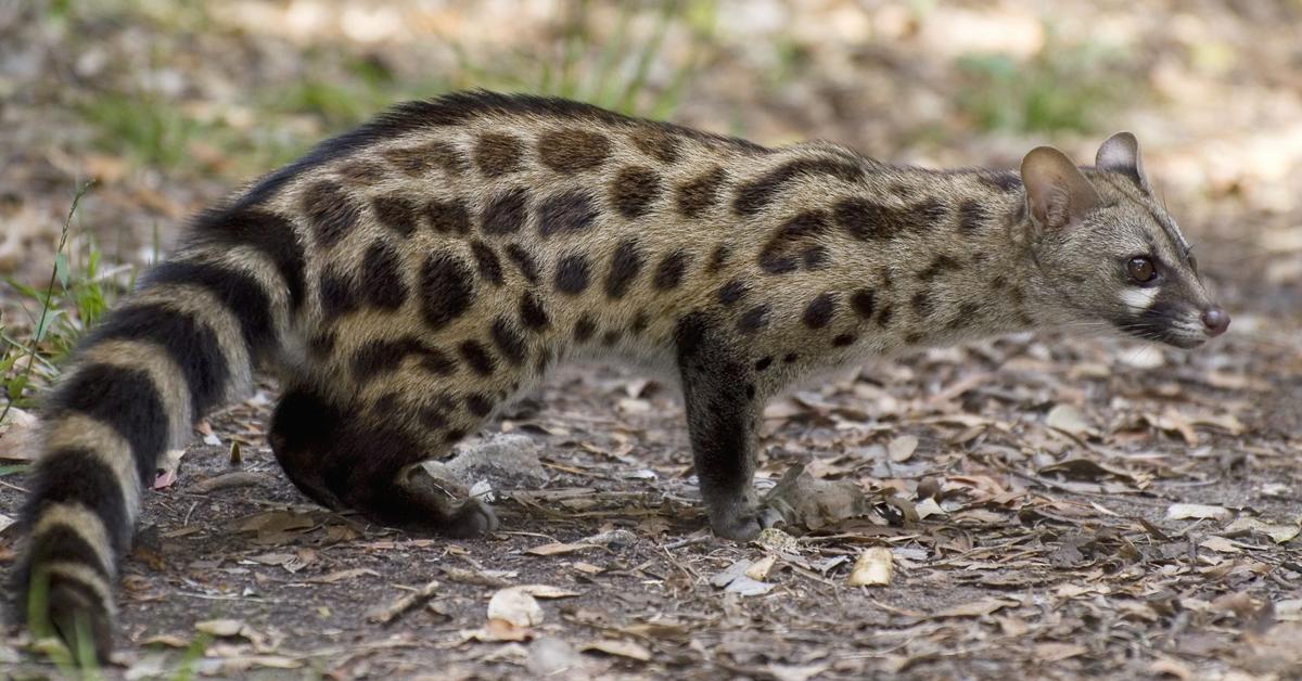 Elegant Genet in its natural habitat, called Genet in Indonesia.