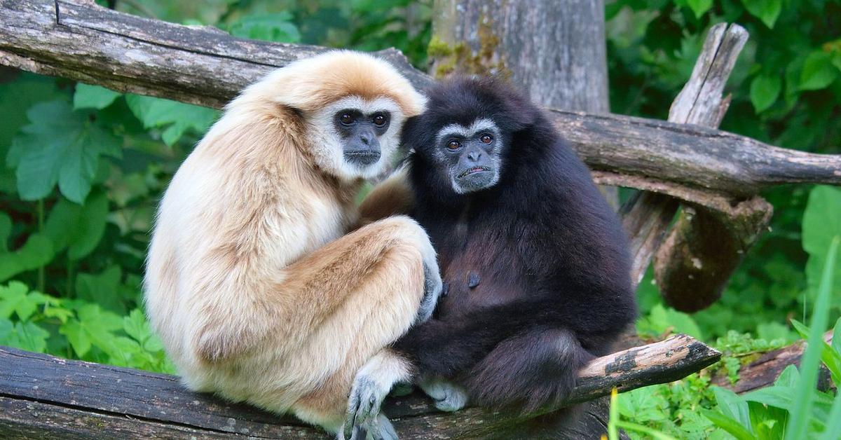 Vivid image of the Gibbon, or Owa in Indonesian context.