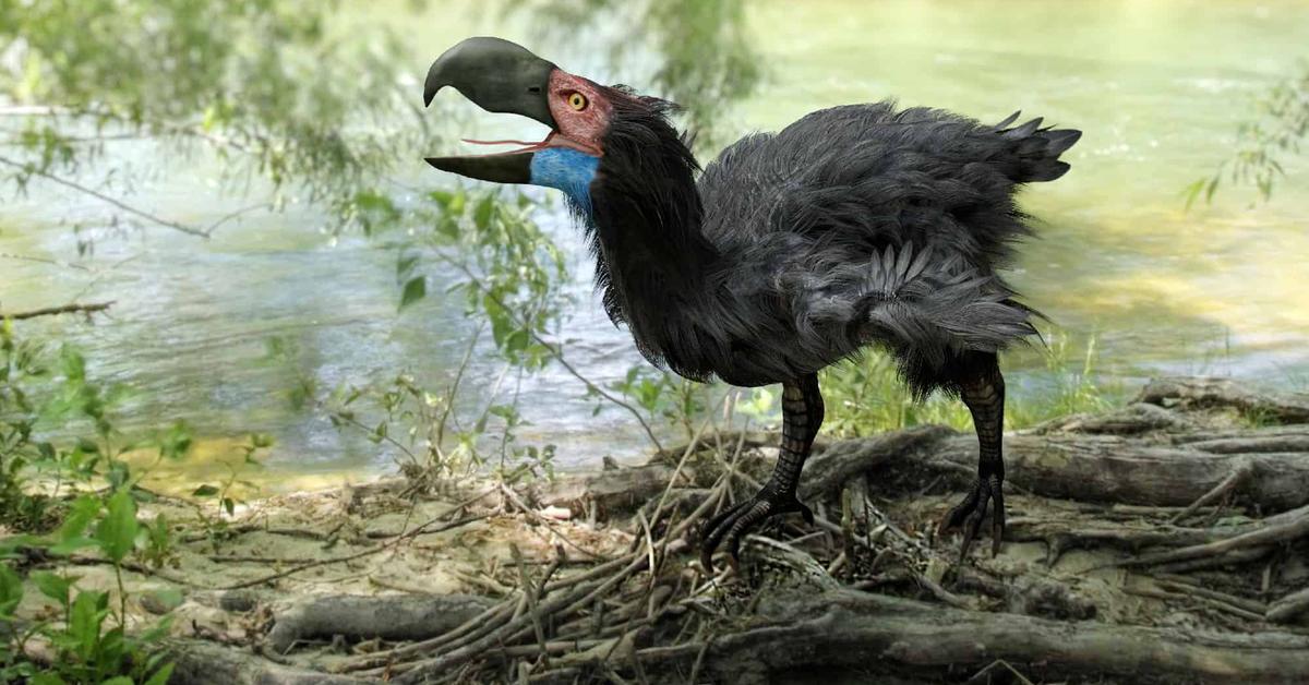 The majestic Gastornis, also called Gastornis in Indonesia, in its glory.