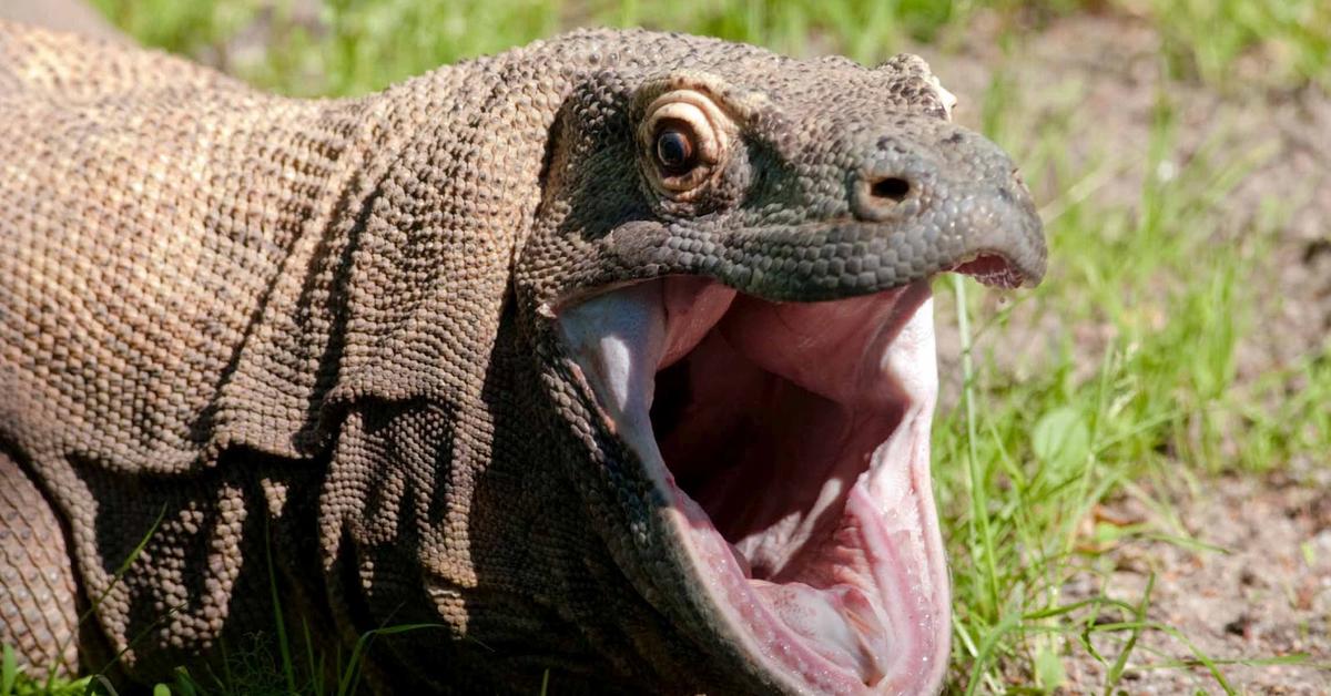 Picture of Komodo Dragon, known in Indonesia as Naga Komodo.