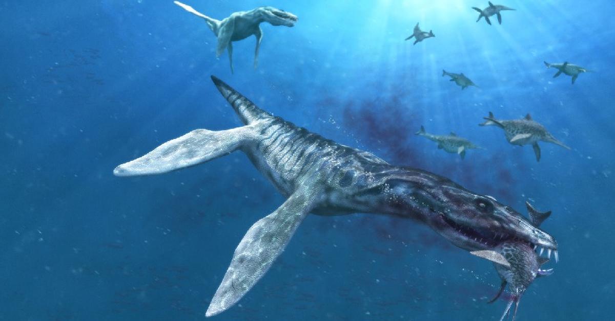 Stunning depiction of Liopleurodon, also referred to as Liopleurodon.