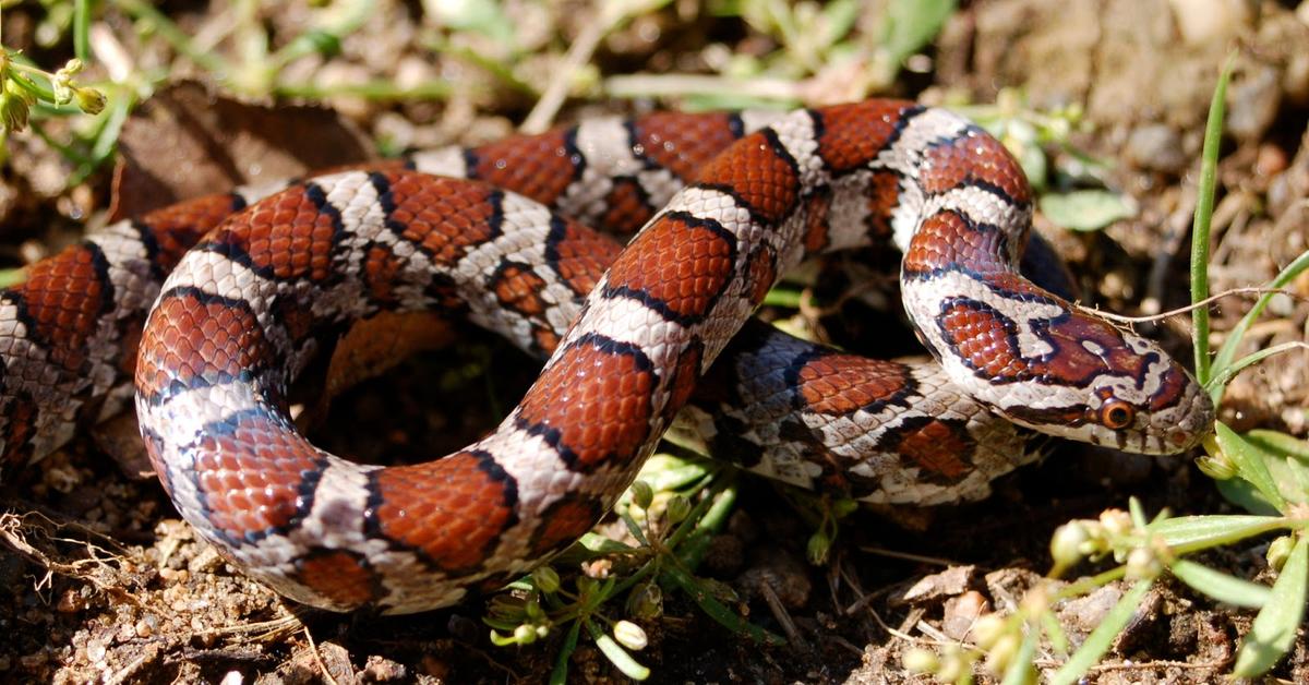 Unique portrayal of the Milk Snake, also called Ular Susu in Bahasa Indonesia.