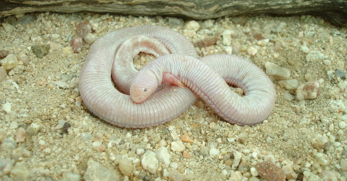 Iconic view of the Mexican Mole Lizard, or Bipes biporus, in its habitat.