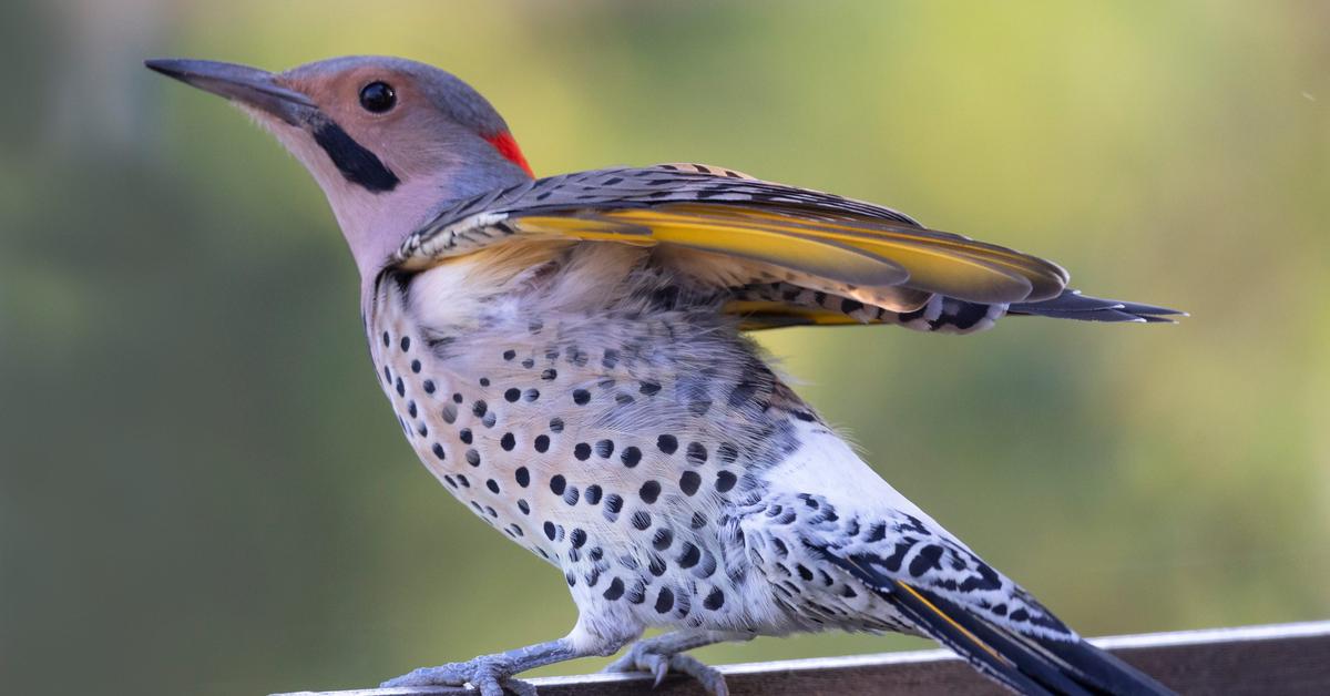 Natural elegance of the Northern Flicker, scientifically termed C. Auratus.