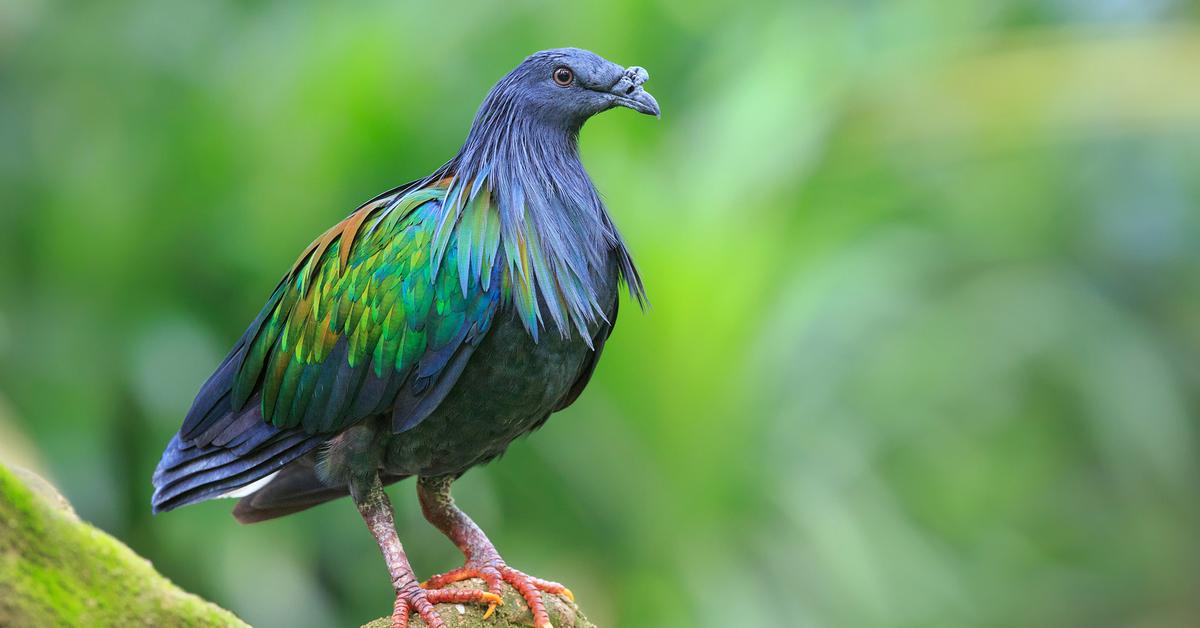 Engaging shot of the Nicobar Pigeon, recognized in Indonesia as Merpati Nicobar.