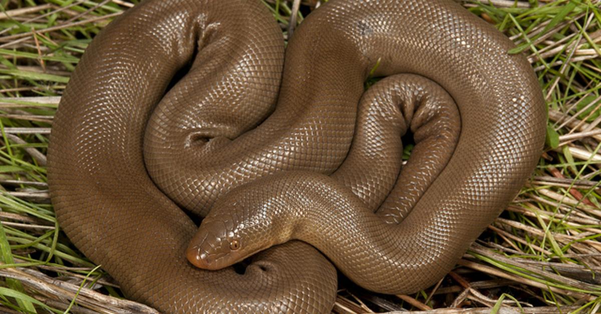 Engaging shot of the Rubber Boa, recognized in Indonesia as Ular Karet.