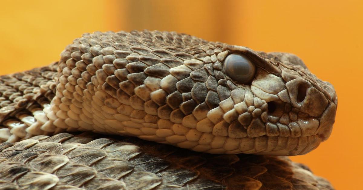 Iconic view of the Rattlesnake, or Viperidae, in its habitat.