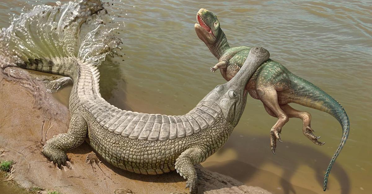 Stunning image of the Sarcosuchus (Sarcosuchus imperator), a wonder in the animal kingdom.