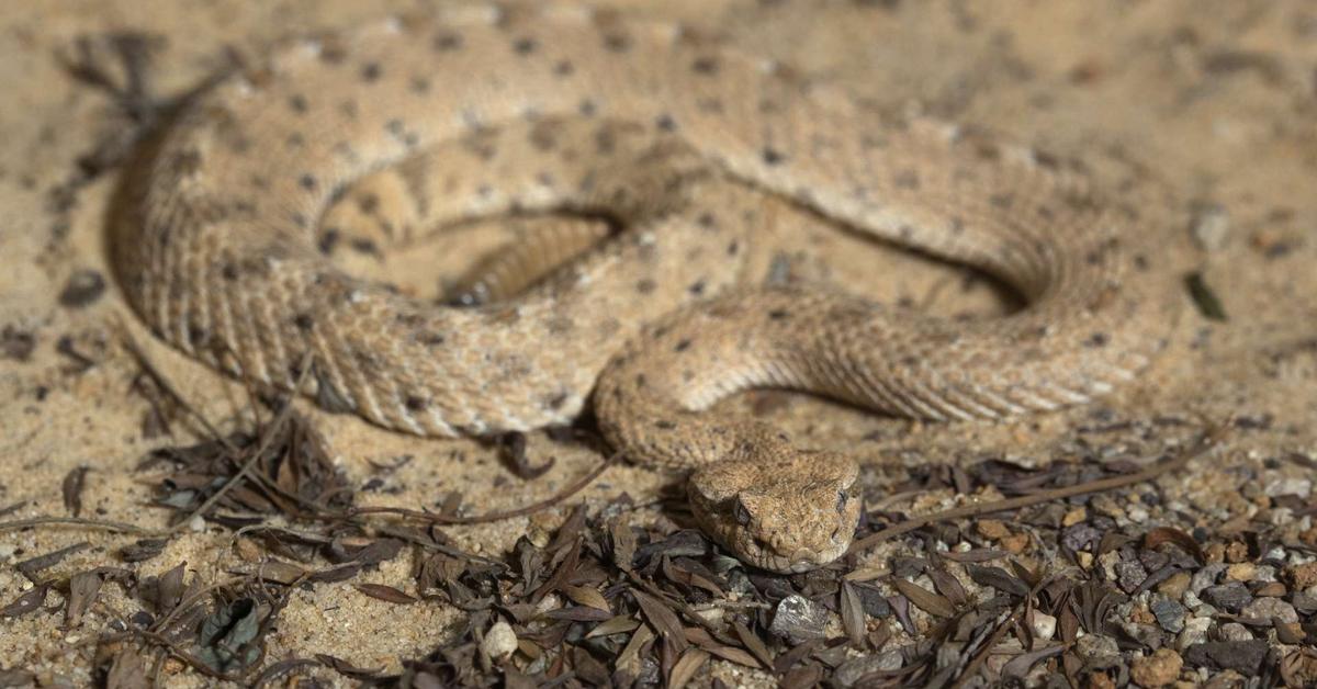 Captured beauty of the Sidewinder, or Crotalus cerastes in the scientific world.