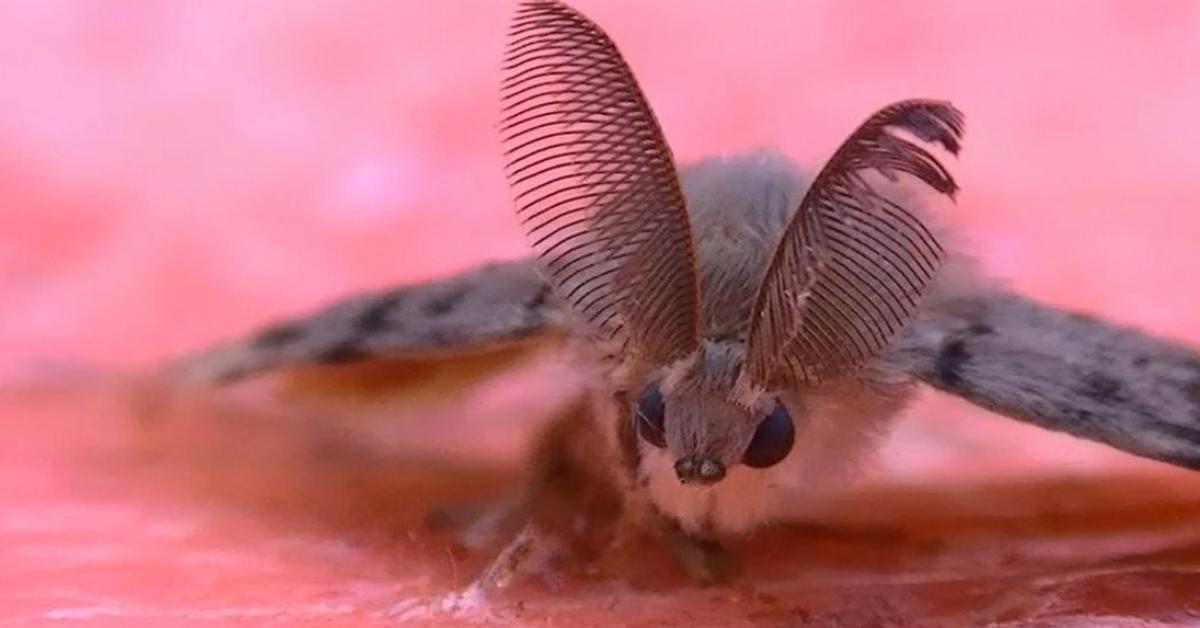 Picture of Spongy Moth, known in Indonesia as Kupu-kupu Berpori.