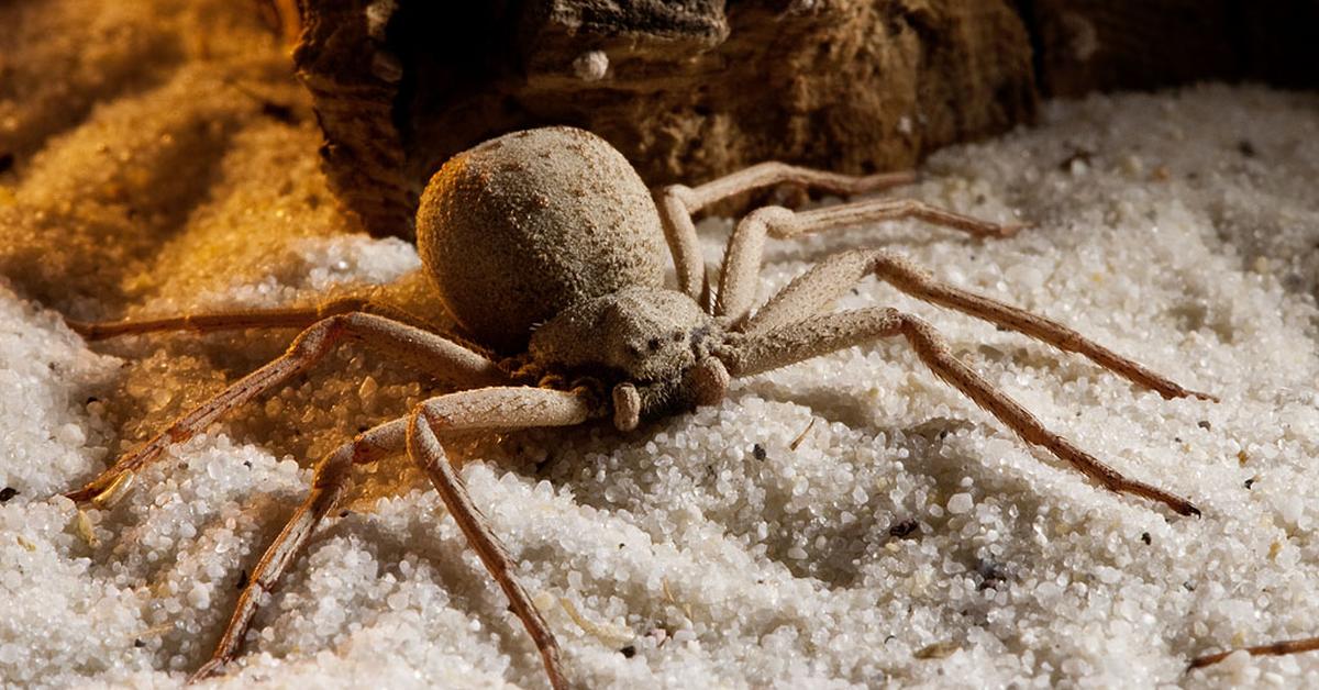 Striking appearance of the Six-Eyed Sand Spiders, known in scientific circles as Sicarius Hahni.