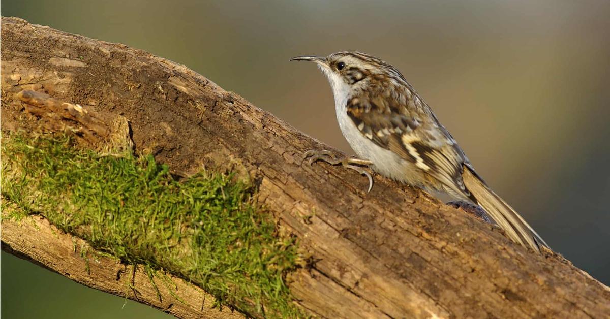 Charming view of the Treecreeper, in Indonesia referred to as Burung Merayap Pohon.